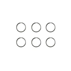 Sencys sleutelring - Vernikkeld staal - diam. 1,5x20mm - 6 stuks