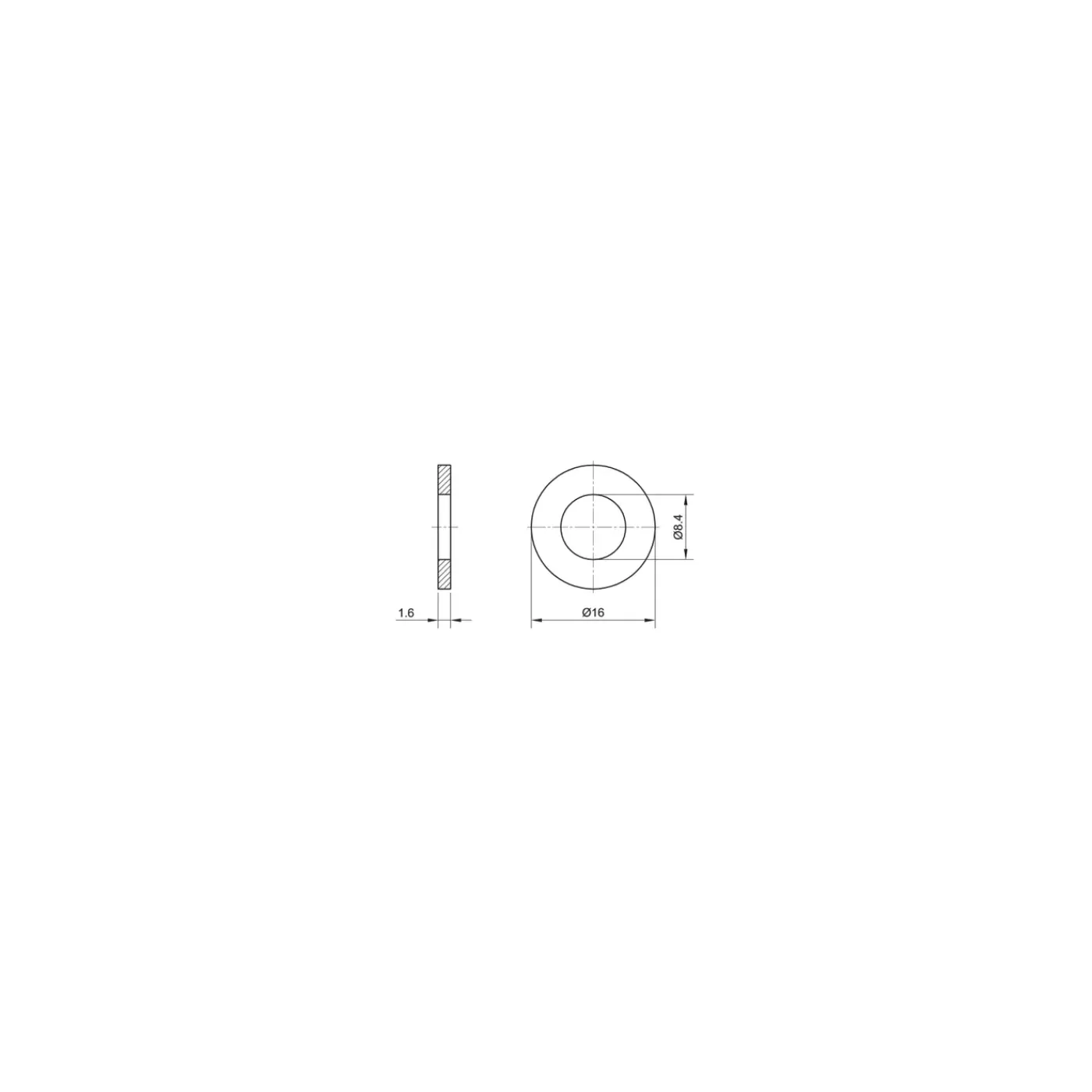 Sencys Sluitring - RVS - M8 - 20 stuks
