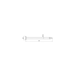 Sencys Spijkers met Platte Kop Gegalvaniseerd 1,2x20mm - 800 stuks