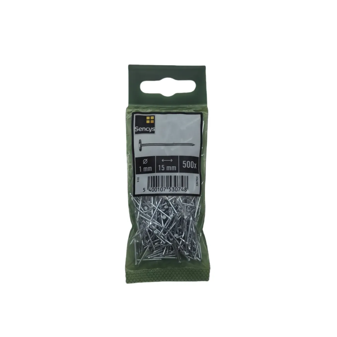 Sencys Spijkers met platte kop Gegalvaniseerd 1,0x15mm - 500 stuks
