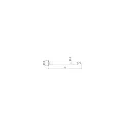 Sencys Spijkers met platte kop Gegalvaniseerd 1,0x15mm - 500 stuks