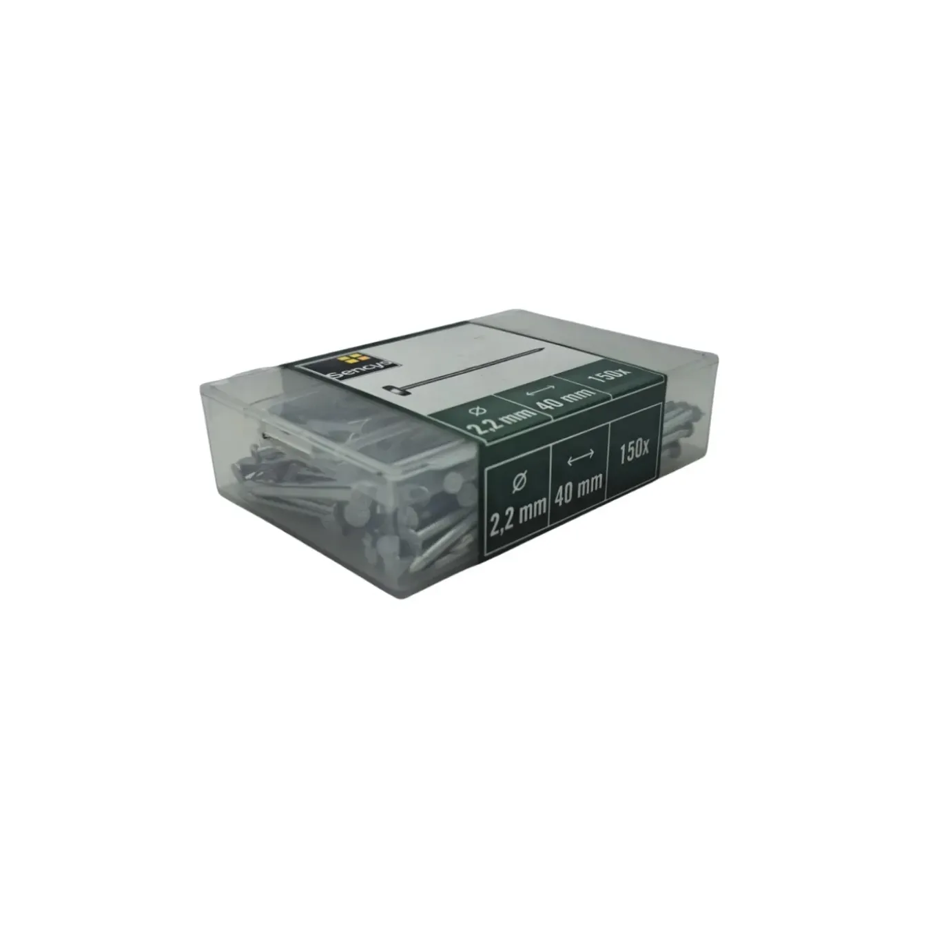 Sencys Spijkers met Platte Kop Gegalvaniseerd 2,2x40mm - 150 stuks
