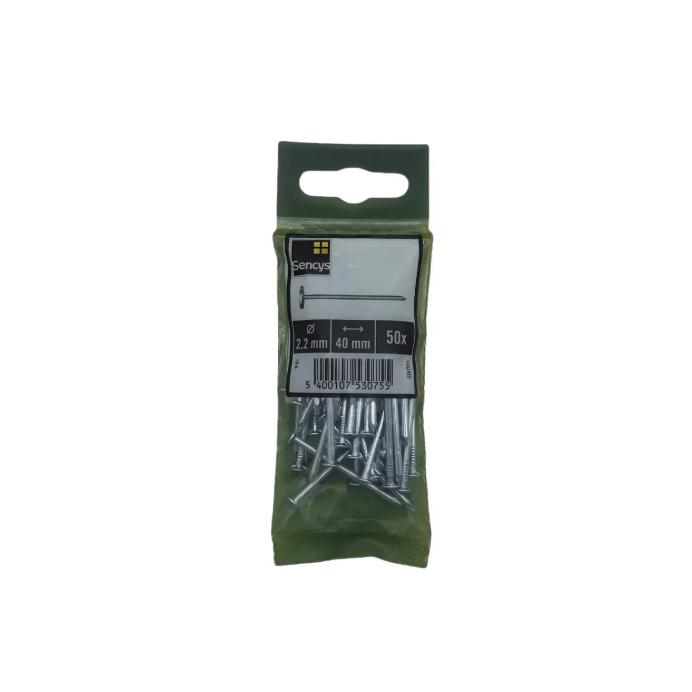 Sencys Spijkers Met Platte Kop Gegalvaniseerd 2,2x40mm - 50 stuks