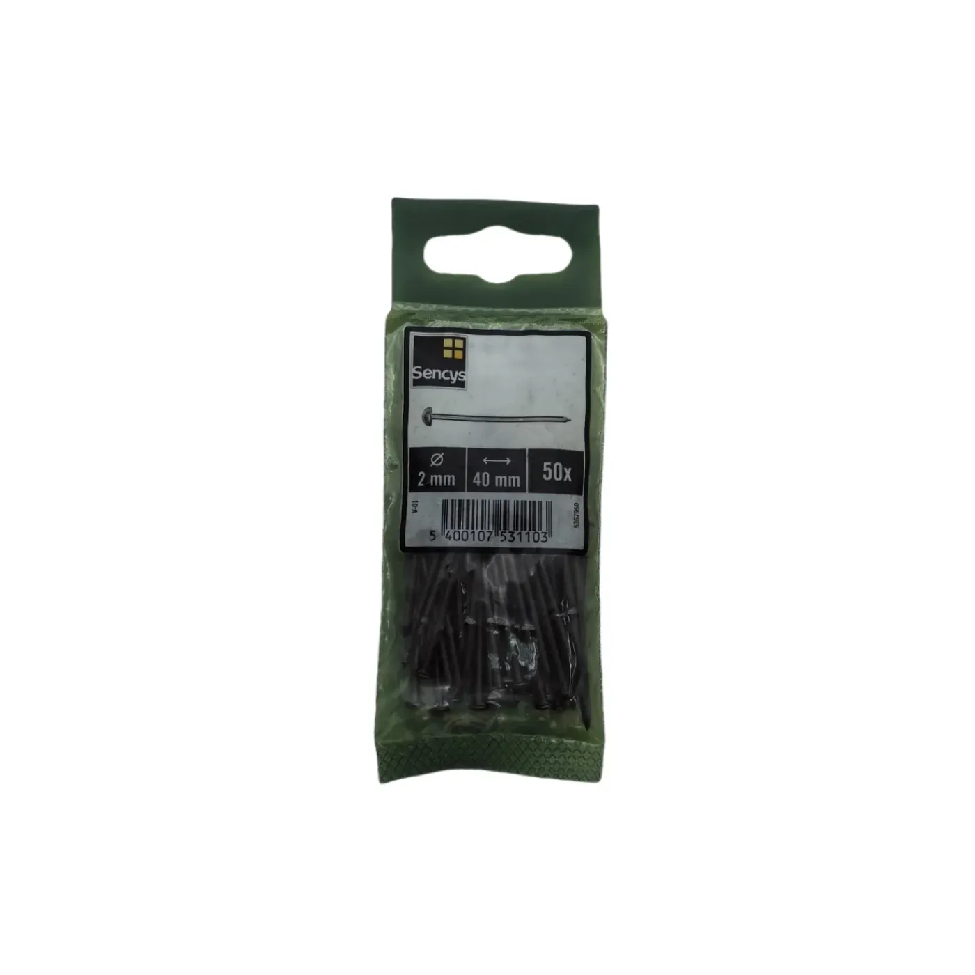 Sencys Spijkers met ronde kop Gehard Staal 2,0x40mm - 50 stuks