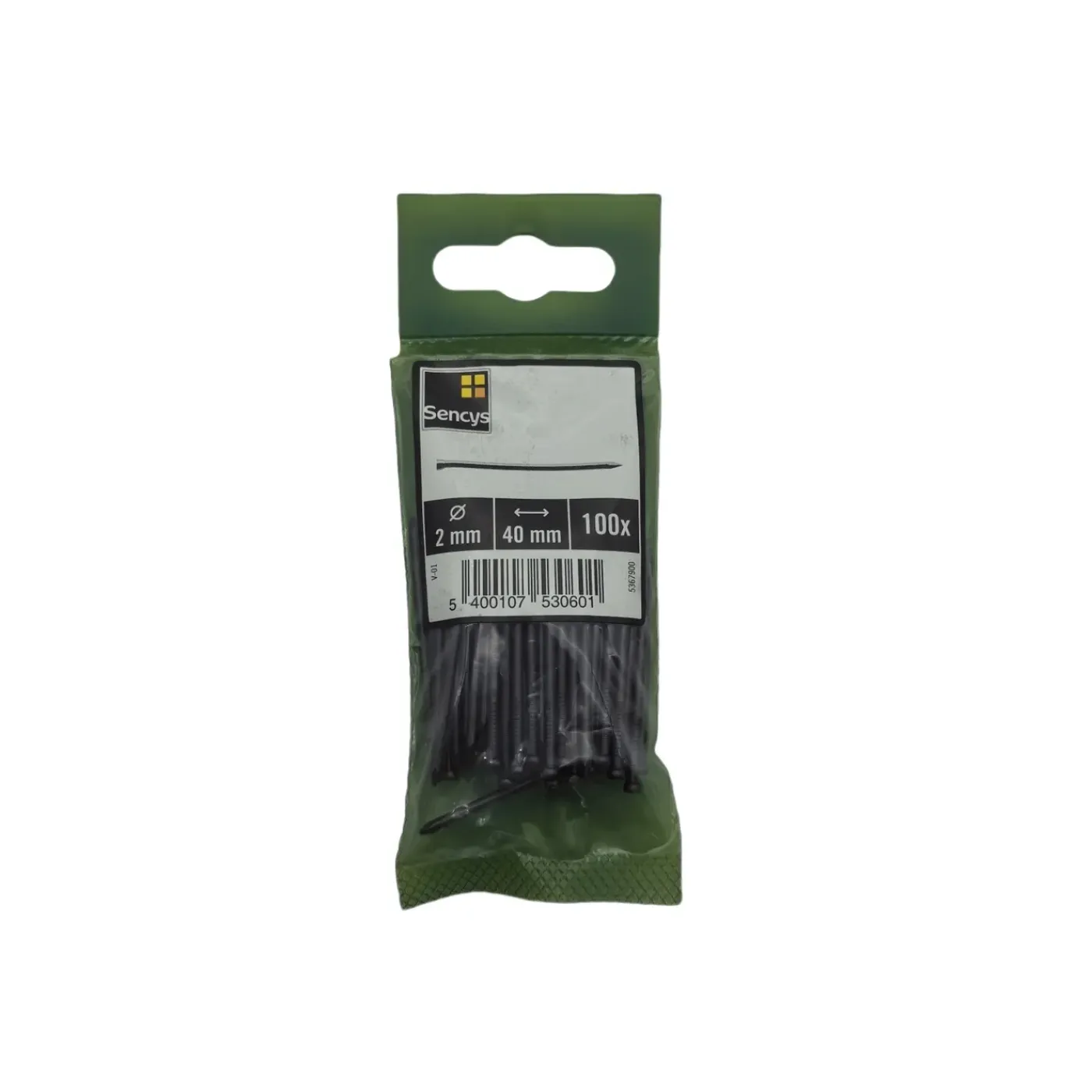 Sencys Spijkers met verloren kop Gehard staal 2,0x40mm - 100 stuks