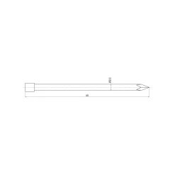 Sencys Spijkers met verloren kop Gehard staal 2,0x40mm - 100 stuks