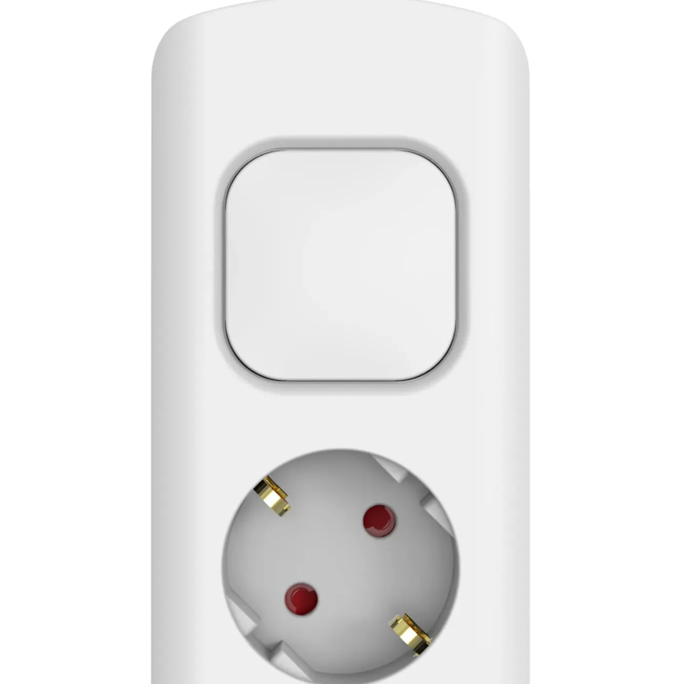 Sencys Stekkerdoos 8-voudig wit 3 meter
