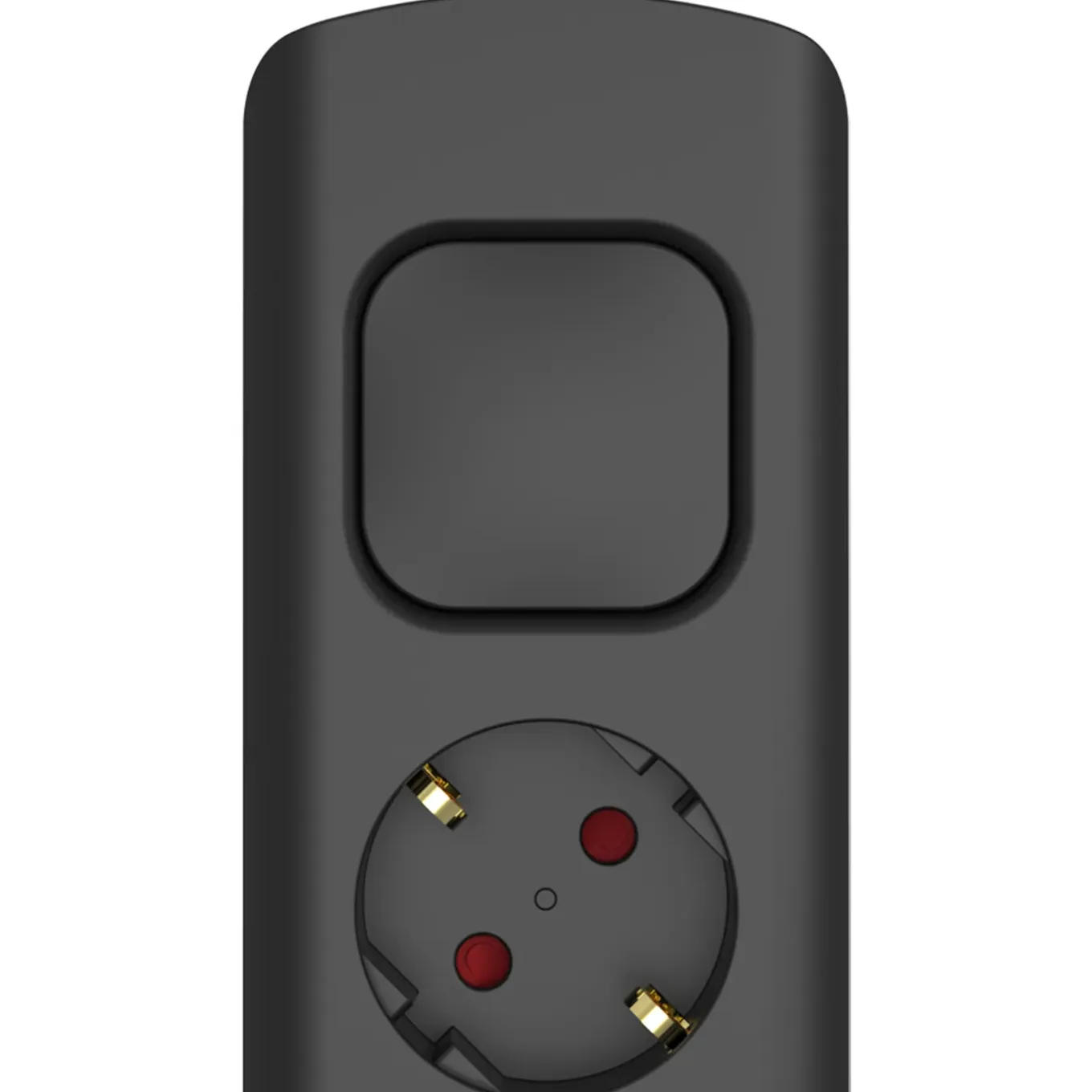 Sencys Stekkerdoos 8-voudig zwart 5 meter
