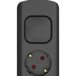 Sencys Stekkerdoos 8-voudig zwart 1,5 meter