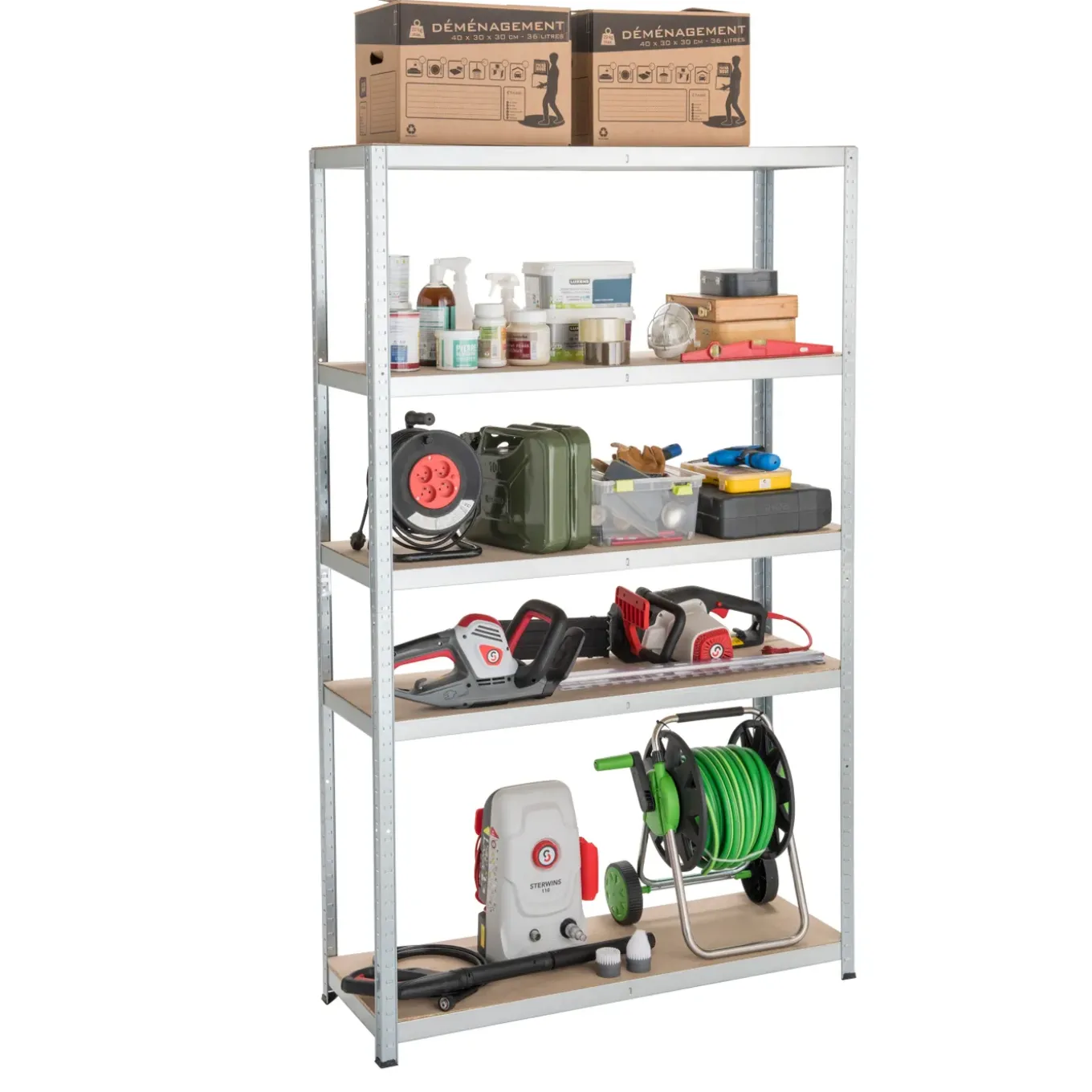 Sencys Stellingkast - Strong - 176x120x40cm - Draagkracht 200kg - Metaal
