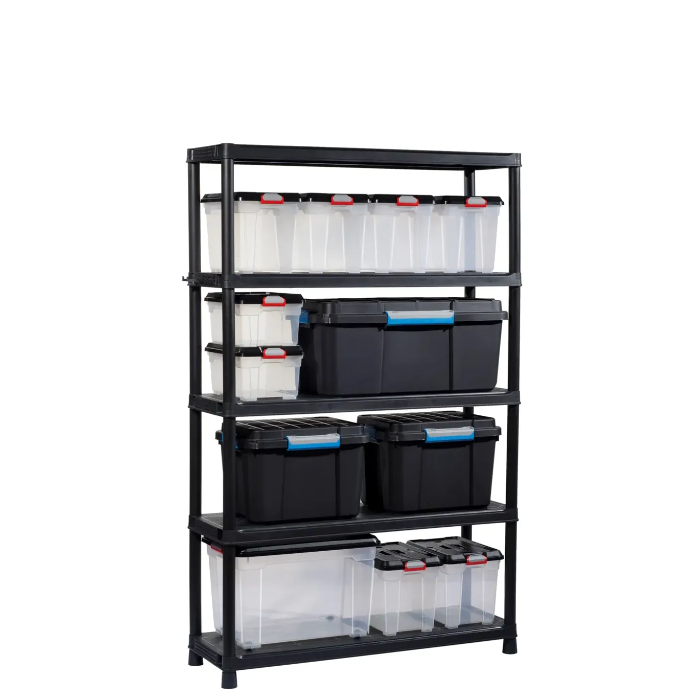 Sencys Stellingkast - 187x120x40cm - Draagkracht 70kg - Zwart
