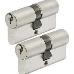 Sencys Veiligheidscilinder 30/30 mm SKG** - met Boorbeveiliging - met Gevarenfunctie - 3 Sleutels - Set van 2