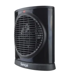 Sencys Ventilatorkachel IP21 - 2000W - zwart - 2 Standen