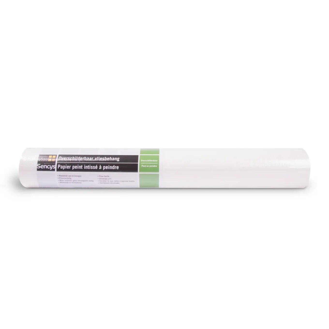 Sencys Vliesbehang Overschilderbaar Concrete - Wit - 10,05m x 52cm