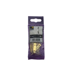 Sencys wandhaakje 27mm vermessingd per 10