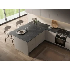 Sencys - Werkblad - Mat - Zwart marmer - 304x64x3,8cm
