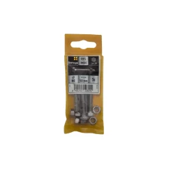 Sencys zeskantbout met moer - Roestvrij staal - M6x50 mm