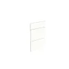 Set van 3 keukenfronten voor een kast met 1 lade + 2 pannenladen Modulo Aby Glanzend Wit 40 x72 cm