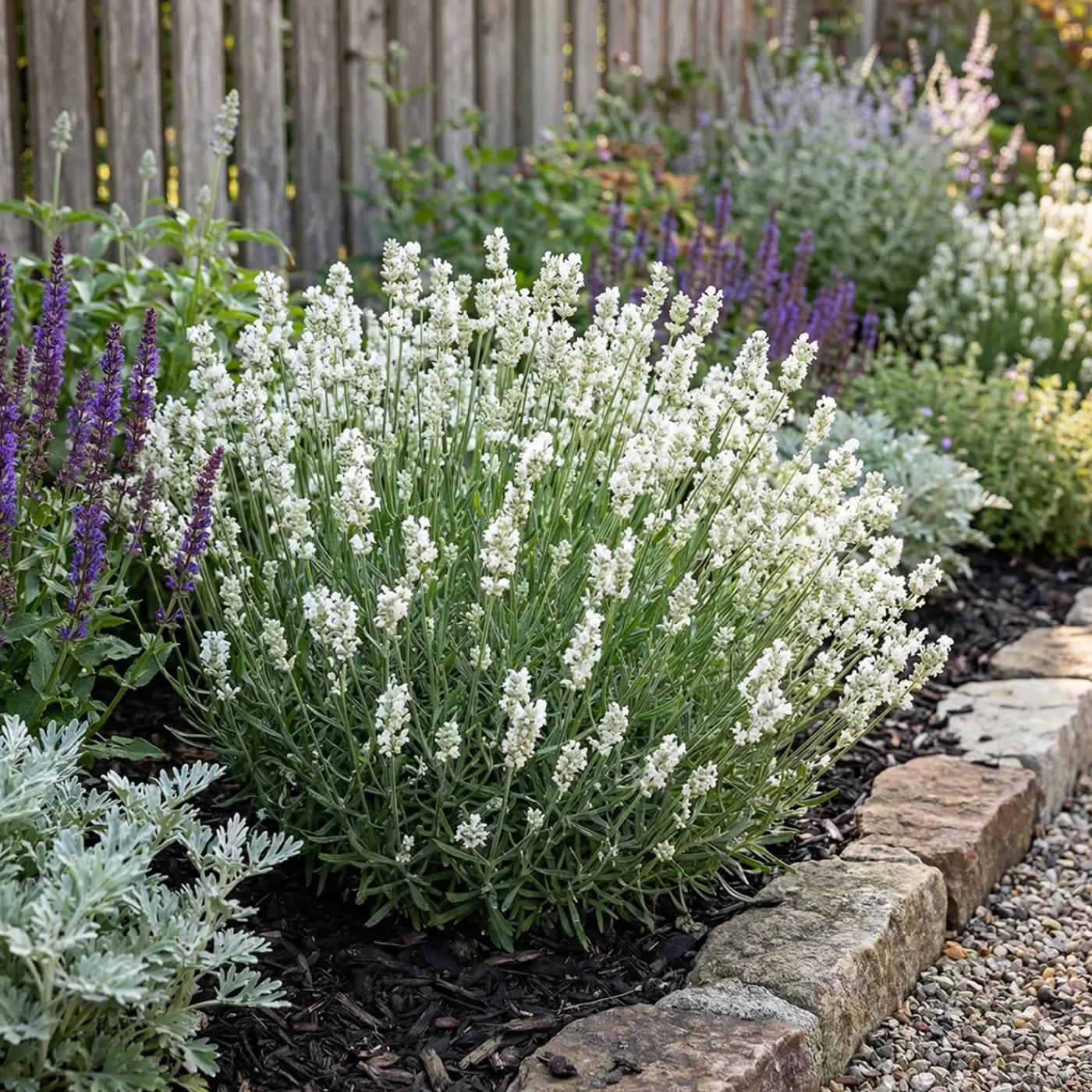 Bloomique Set Van 6 - Lavandula Edelweiss - Echte Lavendel - Geurend - Vaste Plant - 10-20cm Hoog - Pot 9cm