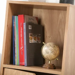 Casâme Set Van 2 Nachtkastjes Met 2 Compartimenten, Houtdecor, 1 Deur