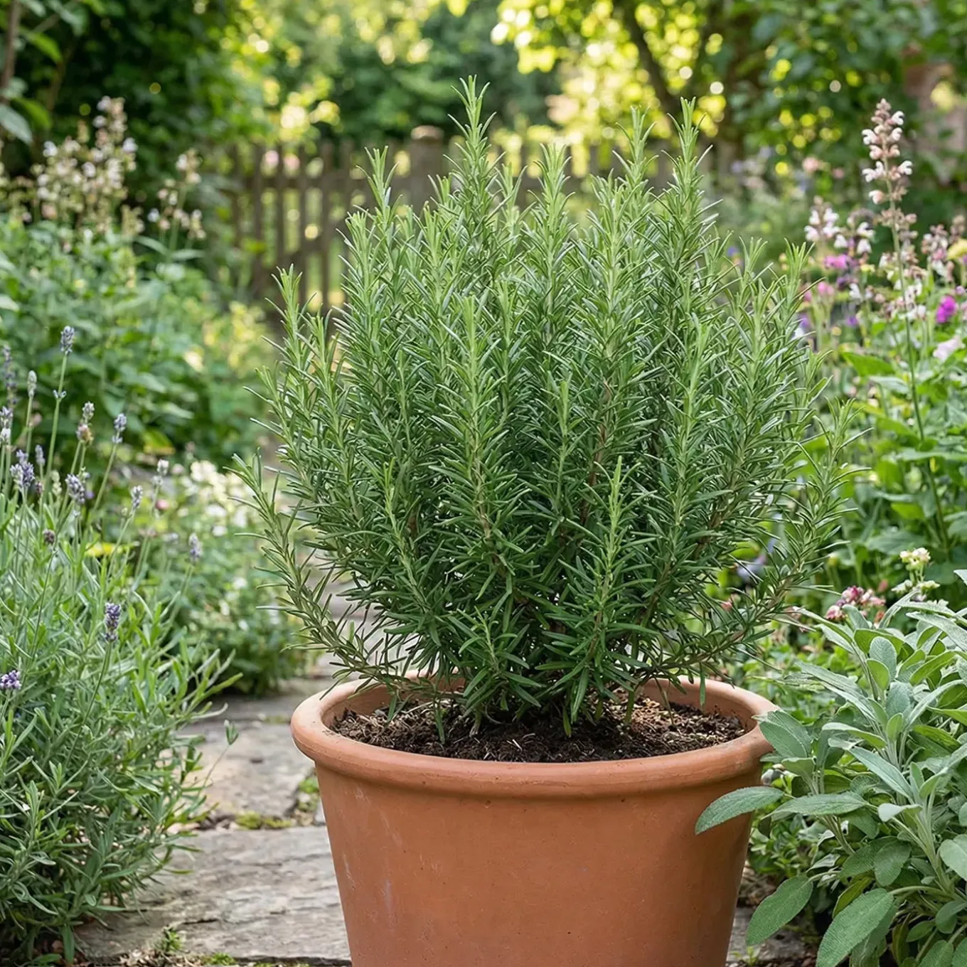 Set Van 6 - Rosmarinus Officinalis - Rozemarijn - Vaste Plant - 10-20cm Hoog - Pot 9cm