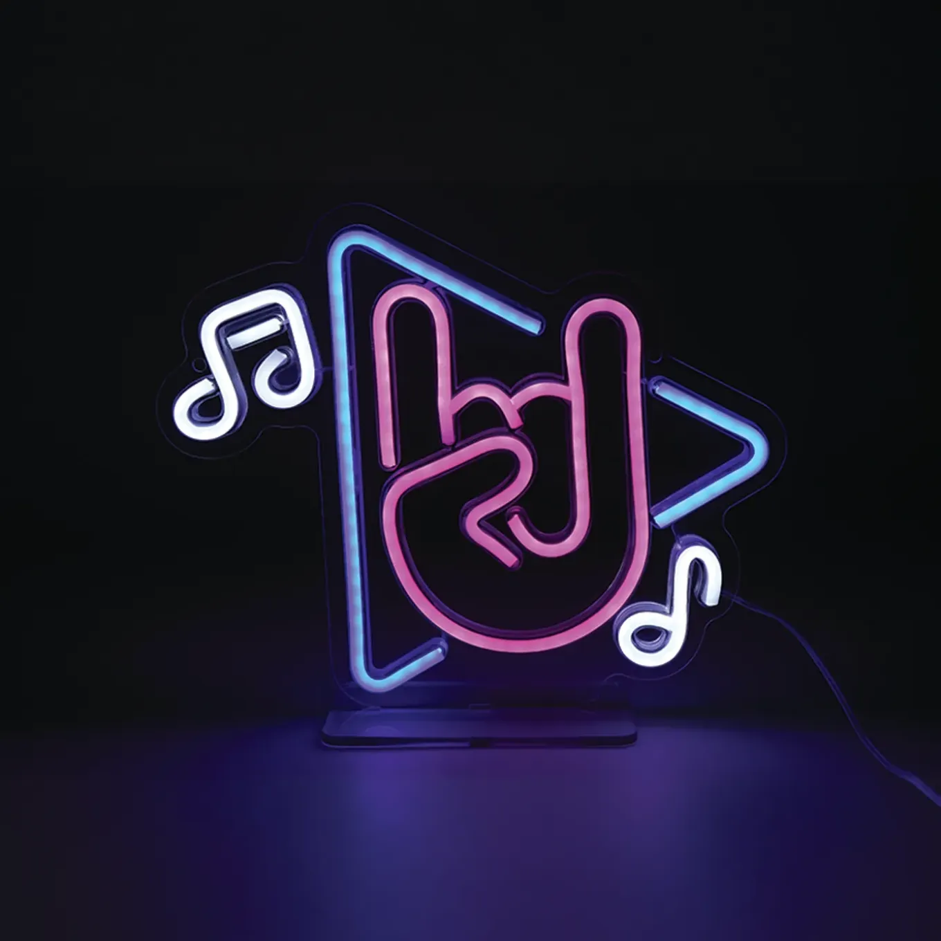Seynave Neon Lamp Muziek - Wit - 30x24cm