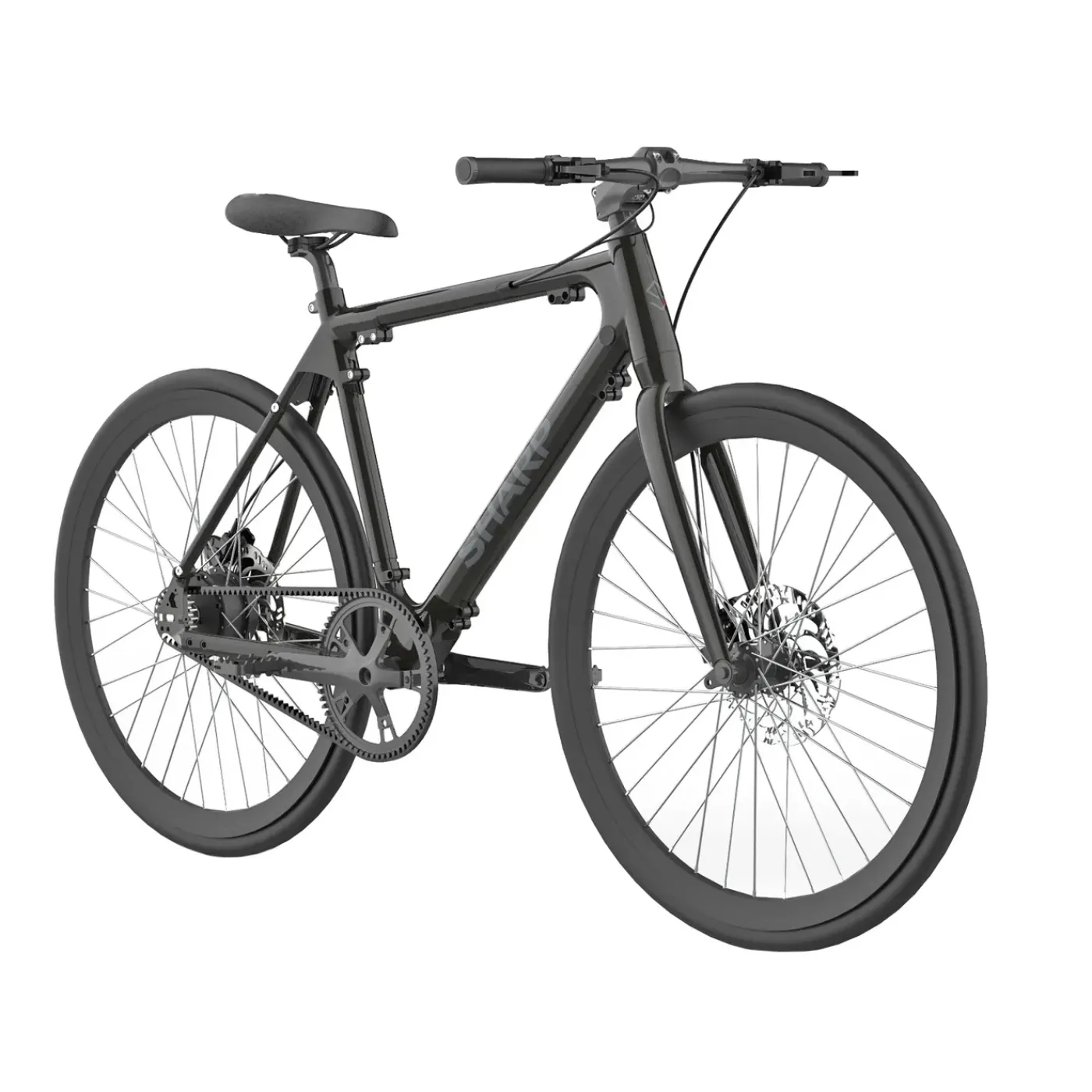 Sharp Elektrische Fiets Bk-rs08-eb 7ah 1sp Naked Bike Zwart