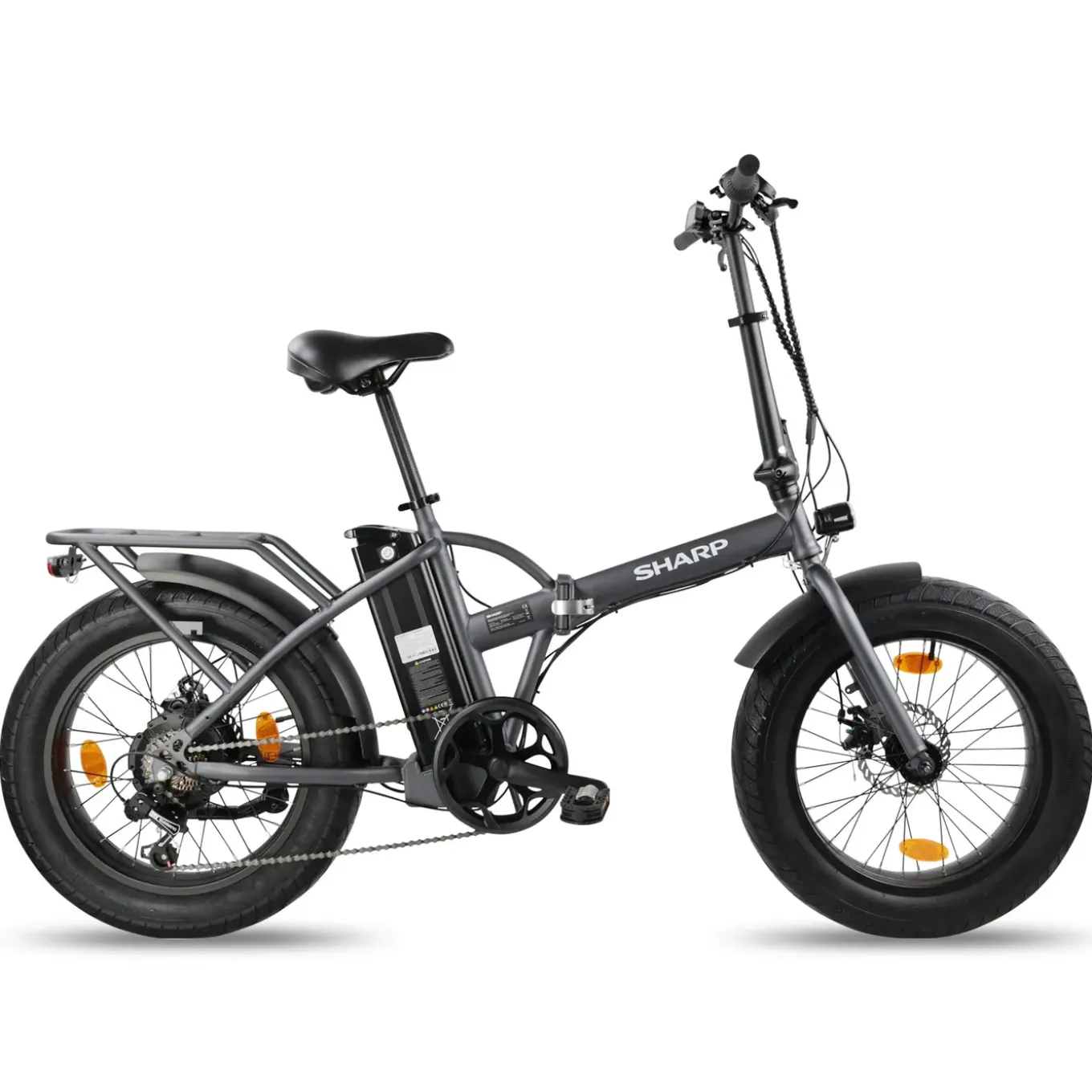 Sharp Elektrische Vouwfiets Fat Folding 10.4ah 20 Inch