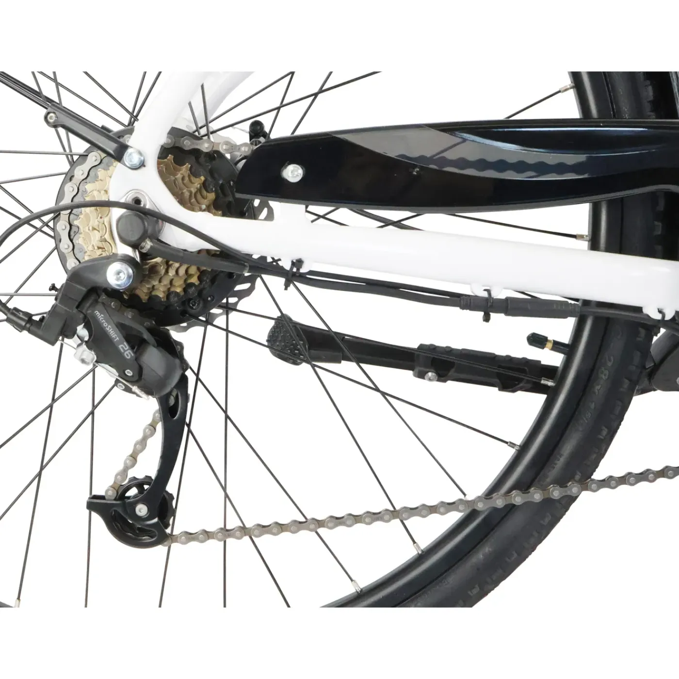 Sharp Urban Elektrische Stadsfiets 12.8ah 28 Inch Wit