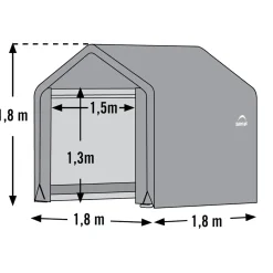 Shelterlogic Gereedschapsschuur Sl70395 - 180x180 Cm - Grijs