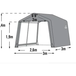 Shelterlogic Opslagtent/gereedschapsschuur 297x305x249 Cm - Sl70333