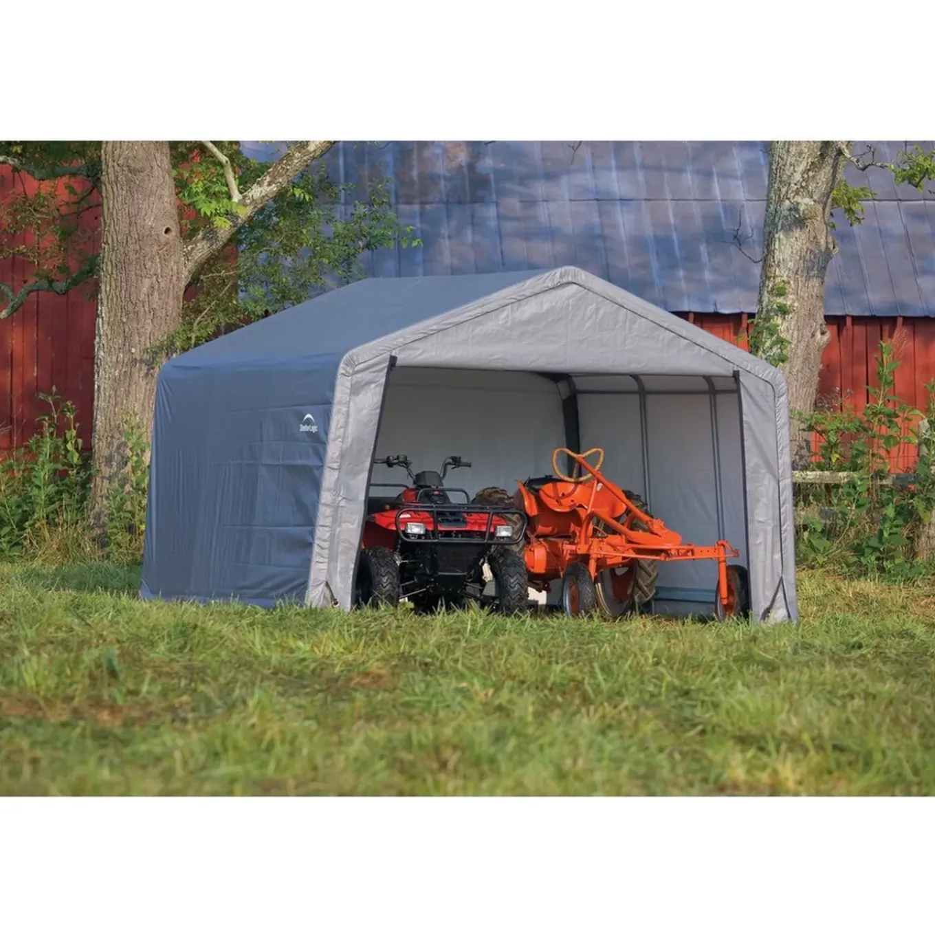 Shelterlogic Opslagtent Sl70443 - 370x370x260 Cm - Grijs