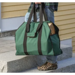 Shelterlogic Polyester Brandhoutzak | Groen | 30 Kg