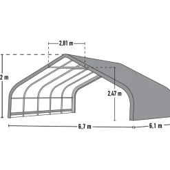 Shelterlogic Weidetent Sl58432 - 610x670x320 Cm - Groen