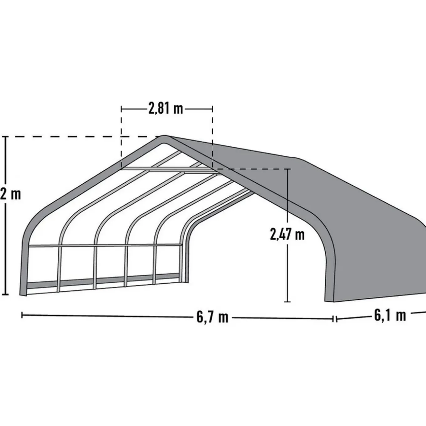 Shelterlogic Weidetent Sl58432 - 610x670x320 Cm - Groen