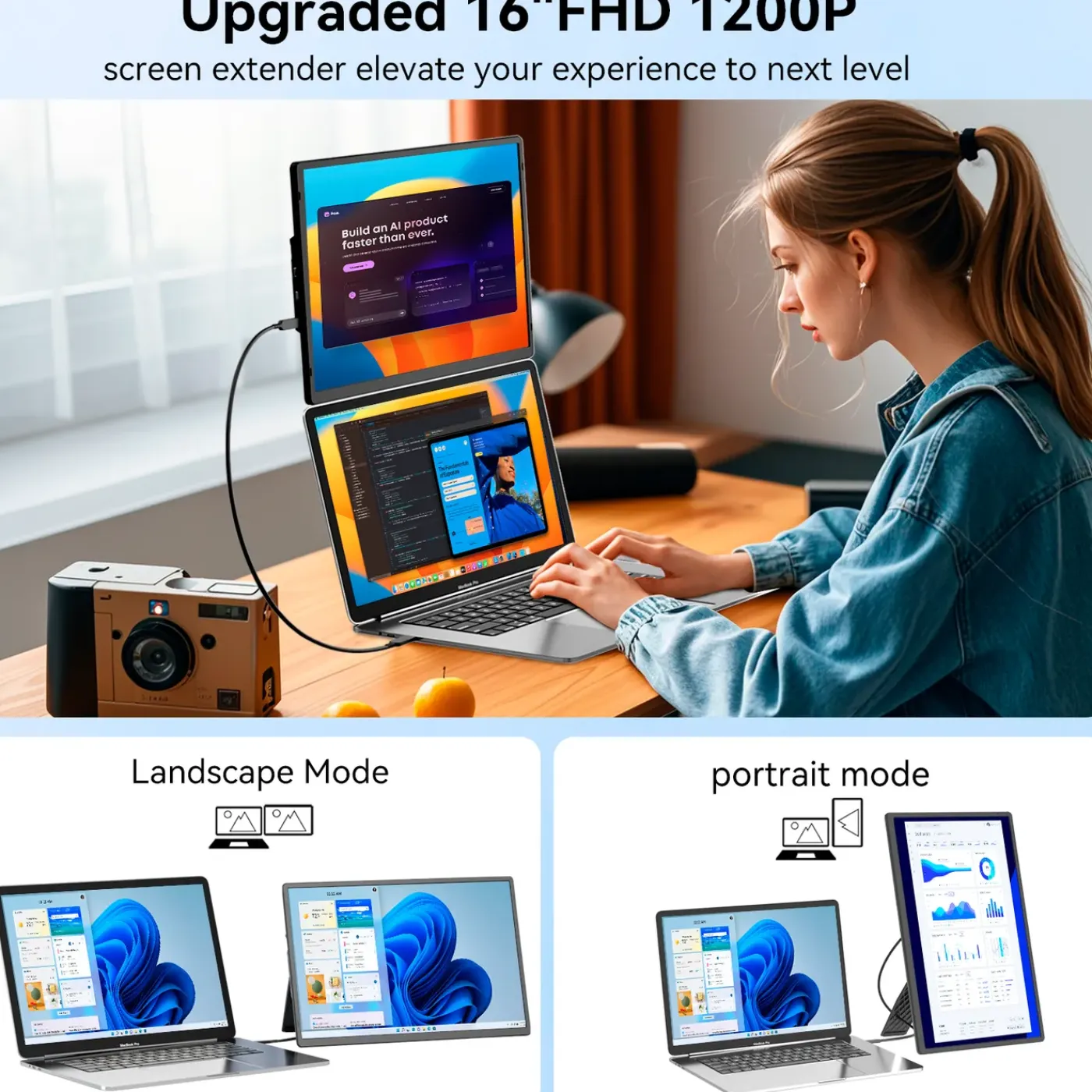 siaviala - Draagbare Beeldschermuitbreiding - N2 - 16" Fhd 1200p