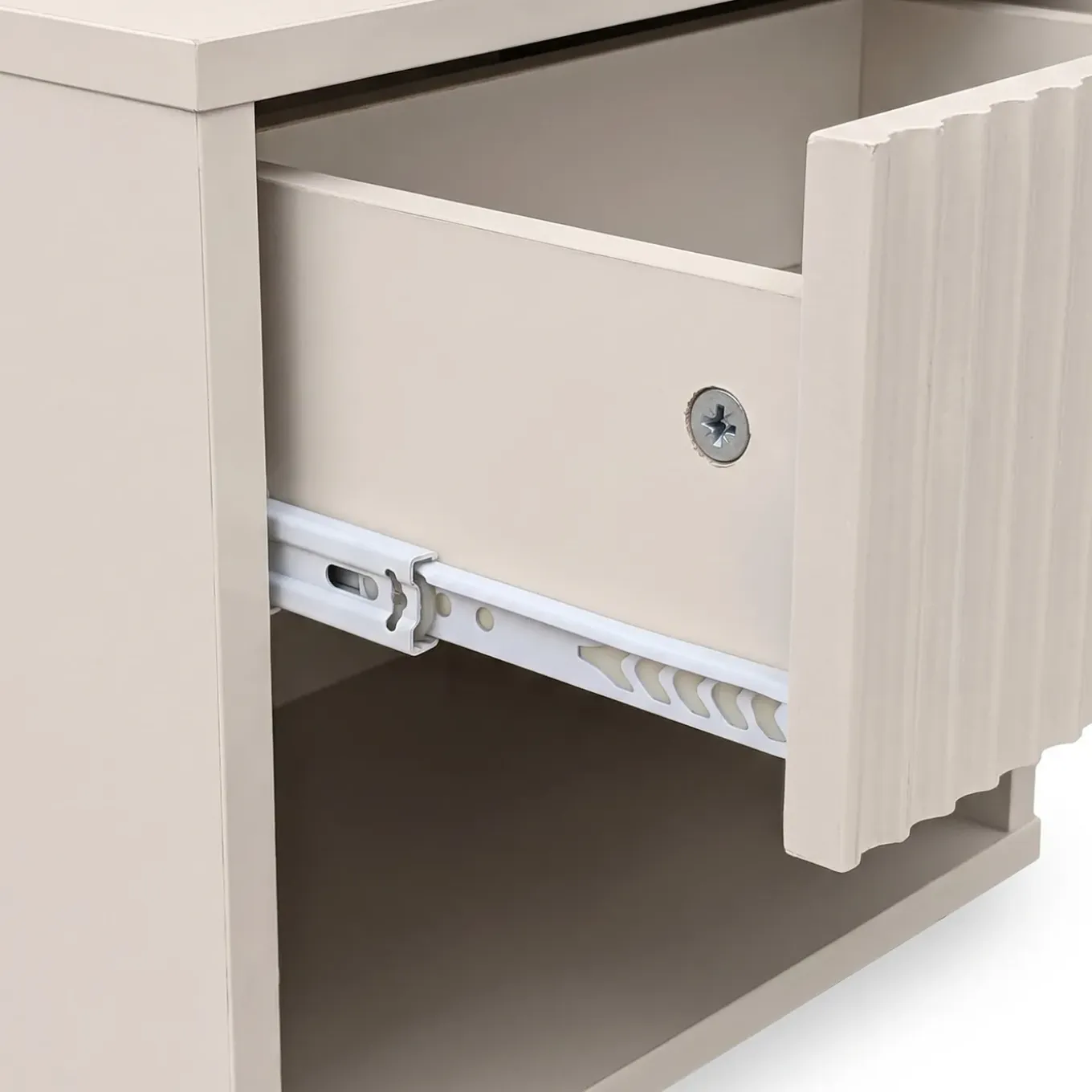 Sicaan Set Van 2 Hangende Nachtkastjes Leya Beige - Met Latten