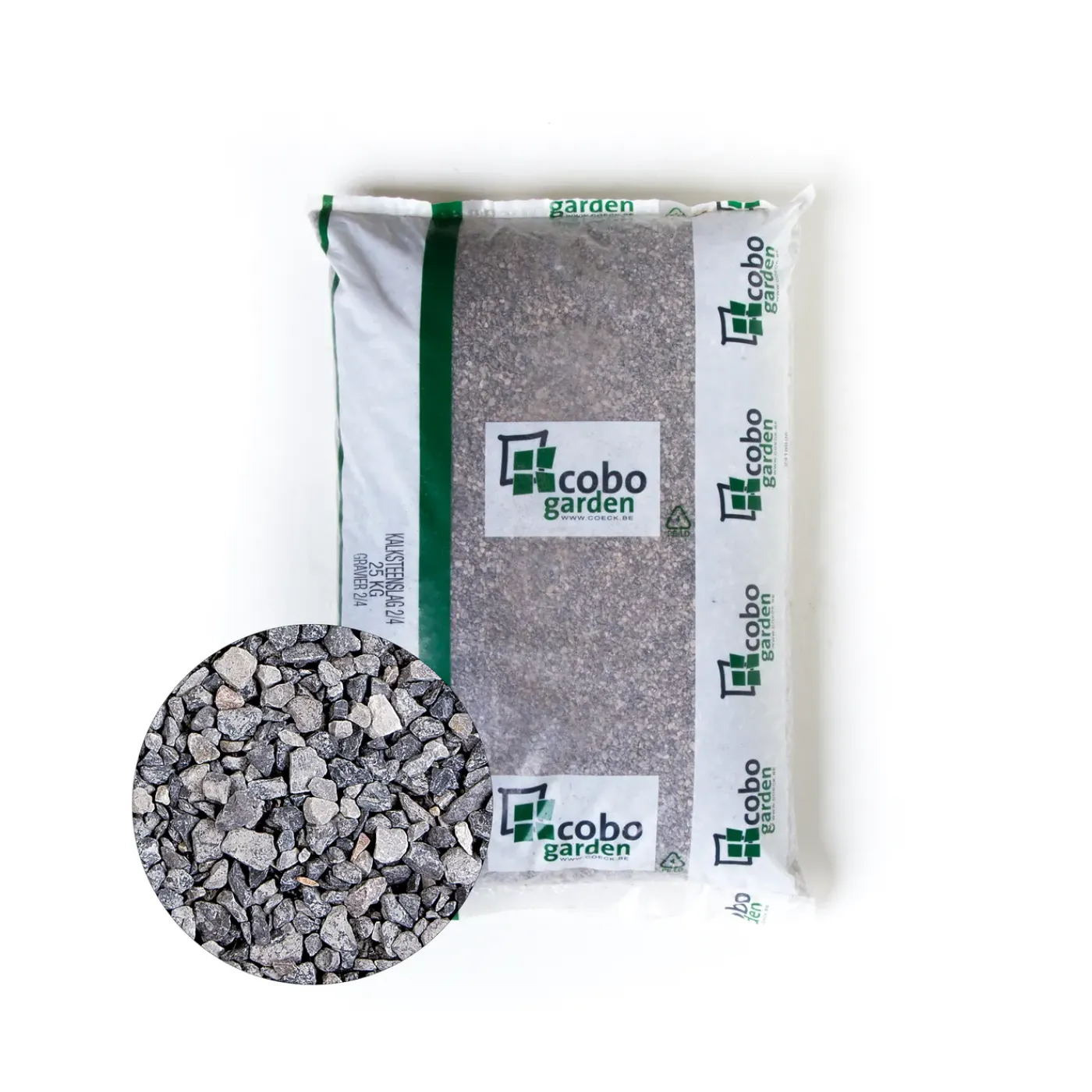 Coeck Siergrind Kalksteenslag - Grijs - Kalksteen - 6,3-14mm - 25kg