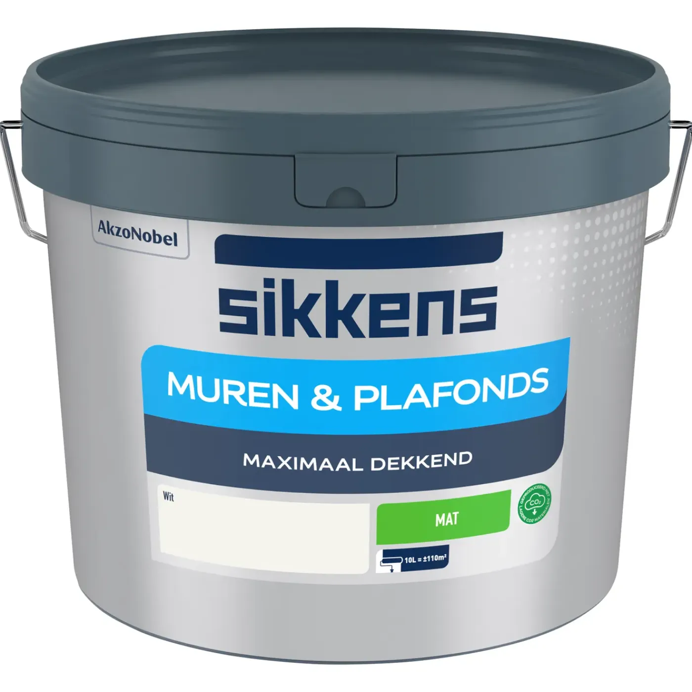 Sikkens Muren En Plafonds Muurverf - Mat - Wit - 10L