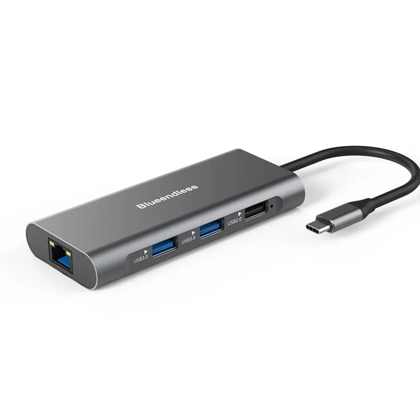 Siltcon Hub 8-in-1 Usb-c - Hdmi 4k - Rj45 - Sd Tf - 3x Usb 3.0