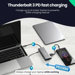 Siltcon Hub 8-in-1 Usb-c - Hdmi 4k - Rj45 - Sd Tf - 3x Usb 3.0