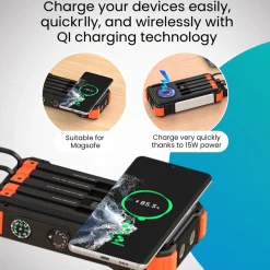 Siltcon Powerbank Solar 20000mah - 15w Draadloos - Usb-c 22.5w
