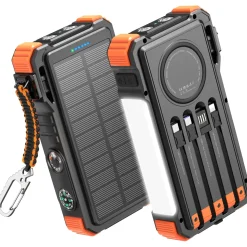 Siltcon Powerbank Solar 20000mah - 15w Draadloos - Usb-c 22.5w