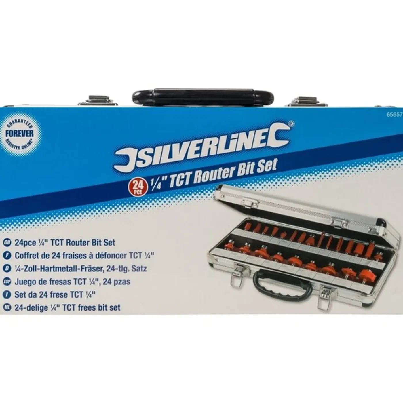 Silverline 24 Delige 1/4" Tct Frees Bit Set