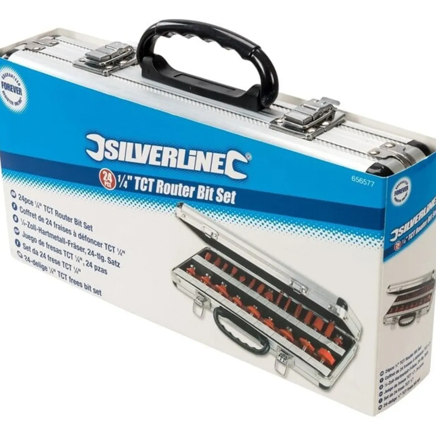 Silverline 24 Delige 1/4" Tct Frees Bit Set