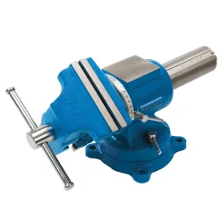Silverline Multifunctionele Bankschroef - 125 Mm - 360° Roterende Kop