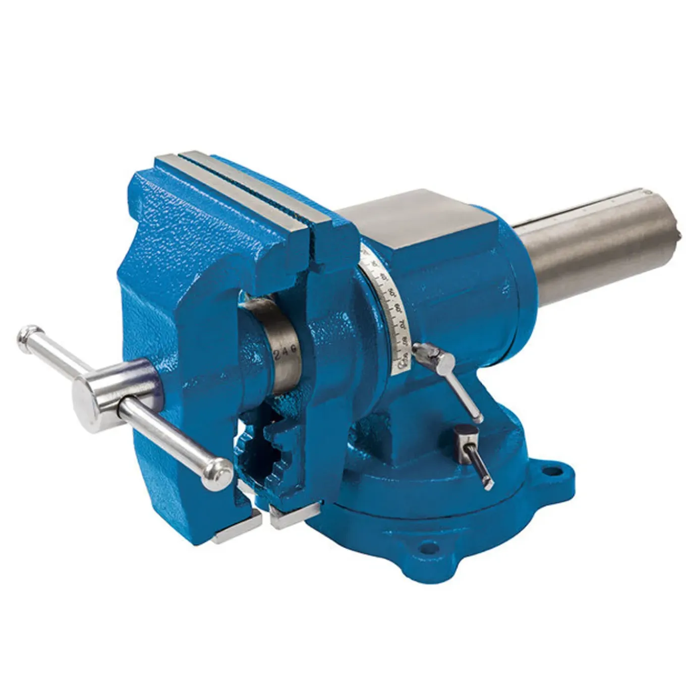 Silverline Multifunctionele Bankschroef - 125 Mm - 360° Roterende Kop