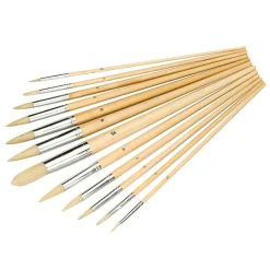 Silverline Penselen Set - Spitse Punten - 12 Delig