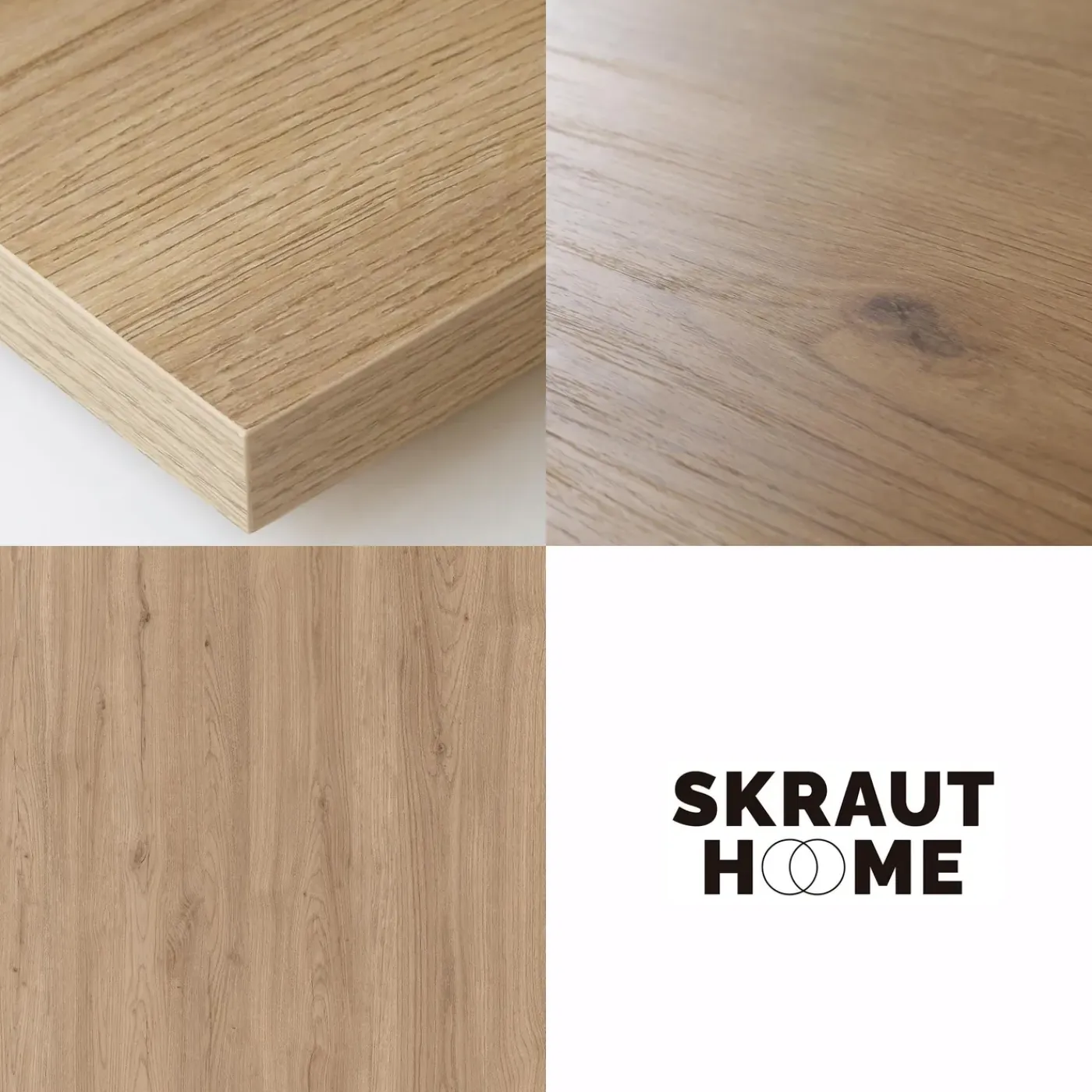 Skraut Home - Dressoir - Opbergkast - Elektrische Haard - Ladekast - Commode - 157x35x75 Cm - Eiken