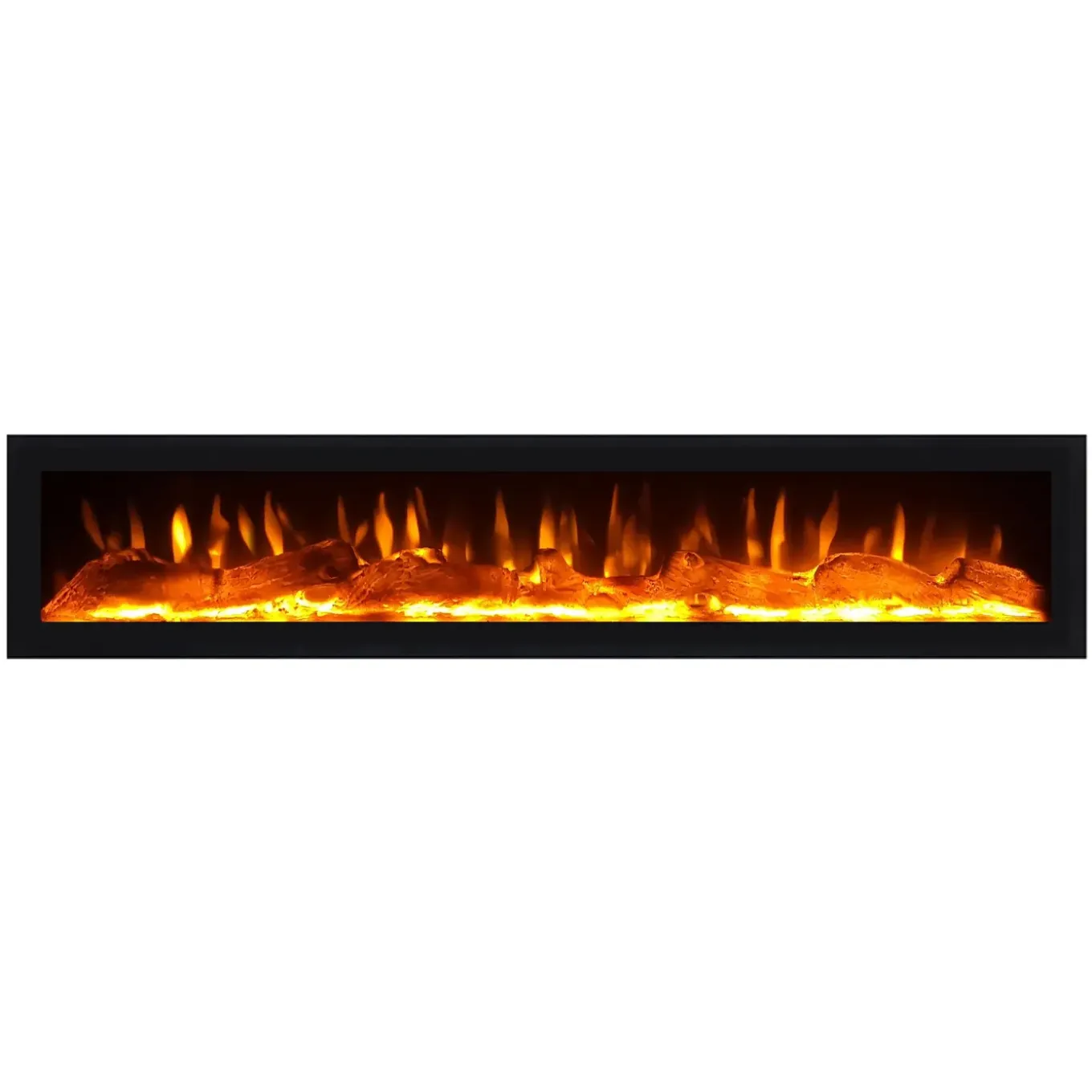 Skraut Home - Elektrische Haard Led - 102x35x45 Cm - Zwart